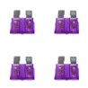 4x 3A automotive knife fuse 19mm plate standard ATO ATC