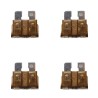 4x 7.5A siguranțe cu cuțit auto 19mm placă standard ATO ATC