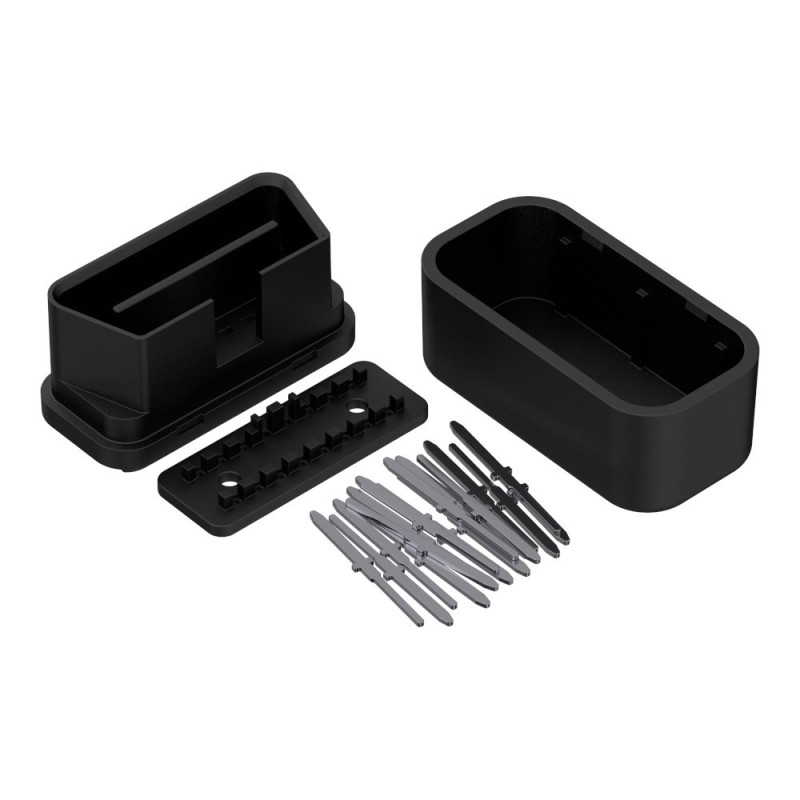 ZOBD mini set ABS OBD OBD2 carcasă plug conector negru conector din plastic