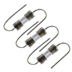 3x F10A 3.6x10 mm siguranțe de sticlă lipite pe PCB cu picioare