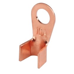 Copper ring terminal connector crimped 10A 5.3mm