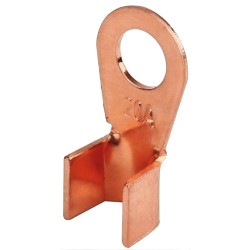 Copper ring connector crimped 20A 6.3mm