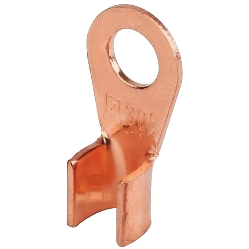 Conector inelar de cupru sertizat 30A 6.3mm