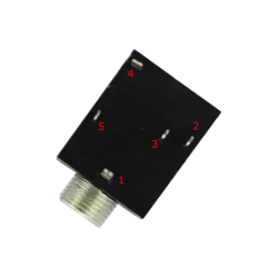 Mufa jack de 3,5 mm PJ-324 PJ324M 5 pini către PCB cu mute pentru difuzor