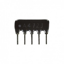 Rezistor scara 5x 4.7K A5P-4.7K A472J serie matrice 1/8W 5% SIP-5