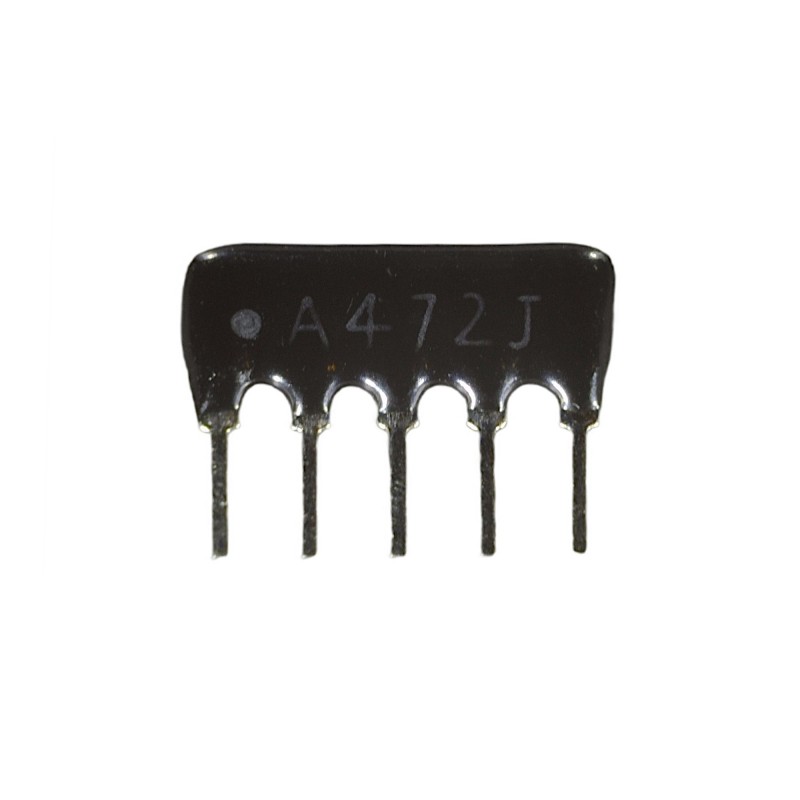 Rezistor scara 5x 4.7K A5P-4.7K A472J serie matrice 1/8W 5% SIP-5