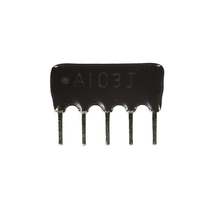 Resistor ladder 5x 10K A5P-10K A103J series matrix 1/8W 5% SIP-5