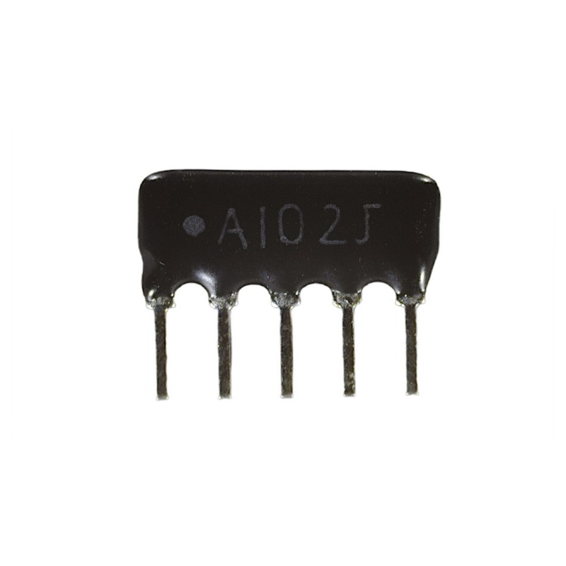 Rezistor scara 5x 1K A5P-1K A102 serie matrice 1/8W 5% SIP-5
