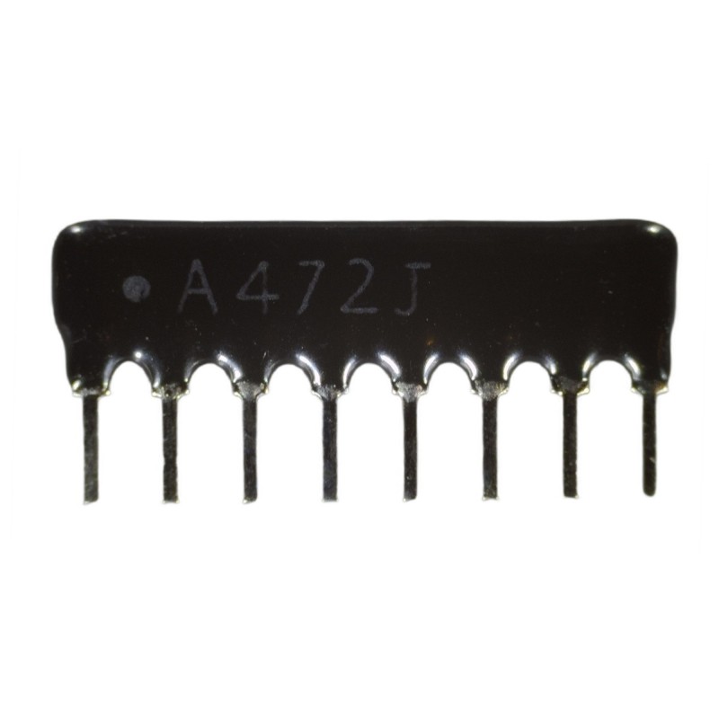 Rezistor scara 8x 4.7K A8P-4.7K A472J serie matrice 1/8W 5% SIP-8