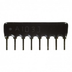 Rezistor scară 8x 10K A8P-10K A103J serie matrice 1/8W 5% SIP-8