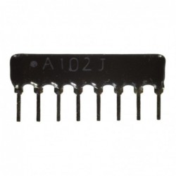 Rezistor scară 8x 1K A8P-1K A102J serie matrice 1/8W 5% SIP-8