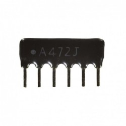 Rezistor scara 6x 4.7K A6P-4.7K A472J serie matrice 1/8W 5% SIP-6