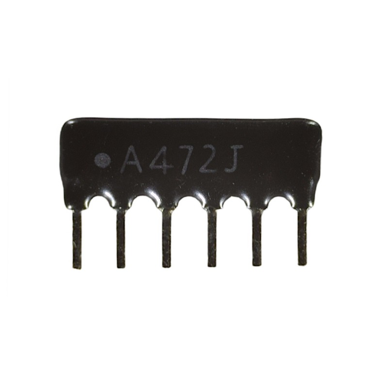 Resistor ladder 6x 4.7K A6P-4.7K A472J series matrix 1/8W 5% SIP-6