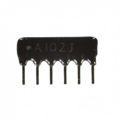 Rezistor scară 6x 1K A6P-1K A102J serie matrice 1/8W 5% SIP-6