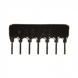 Rezistor scară 7x 1K A7P-4.7K A472J matrice serială 1/8W 5% SIP-7