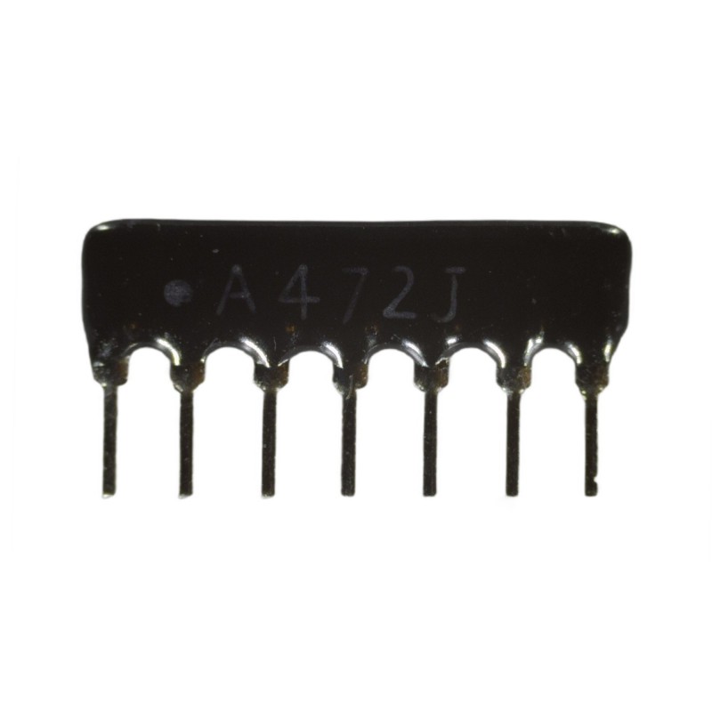 Rezistor scară 7x 1K A7P-4.7K A472J matrice serială 1/8W 5% SIP-7