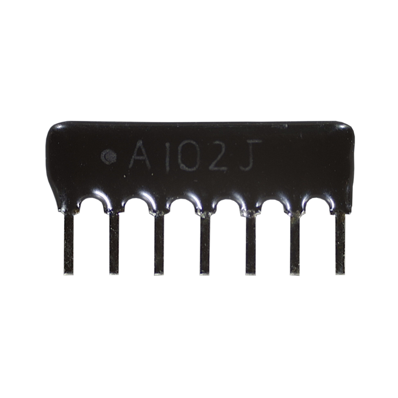 Rezistor scară 7x 1K A7P-1K A102J serie matrice 1/8W 5% SIP-7