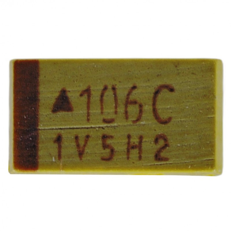 Tantalum capacitor 16v 10uF 106C 10% SMD C 6032 6.0 × 3.2 × 2.5 mm