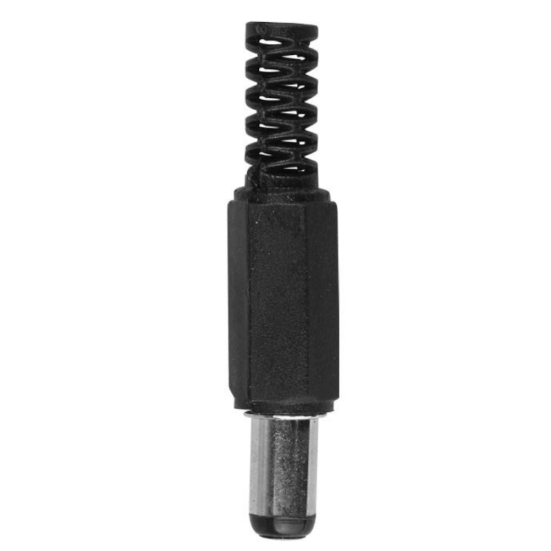 Conector de alimentare sudat dc 2,5/5,5 mm scurt 2,5x5,5