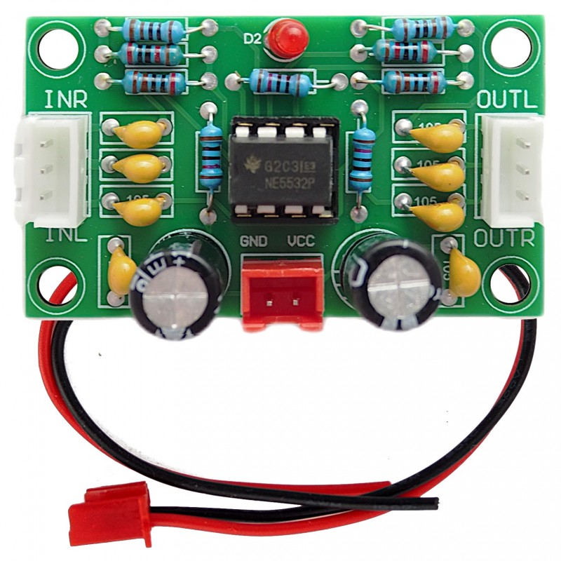 Przedwzmacniacz wzmacniacz operacyjny audio NE5532 stereo 12-30V DC