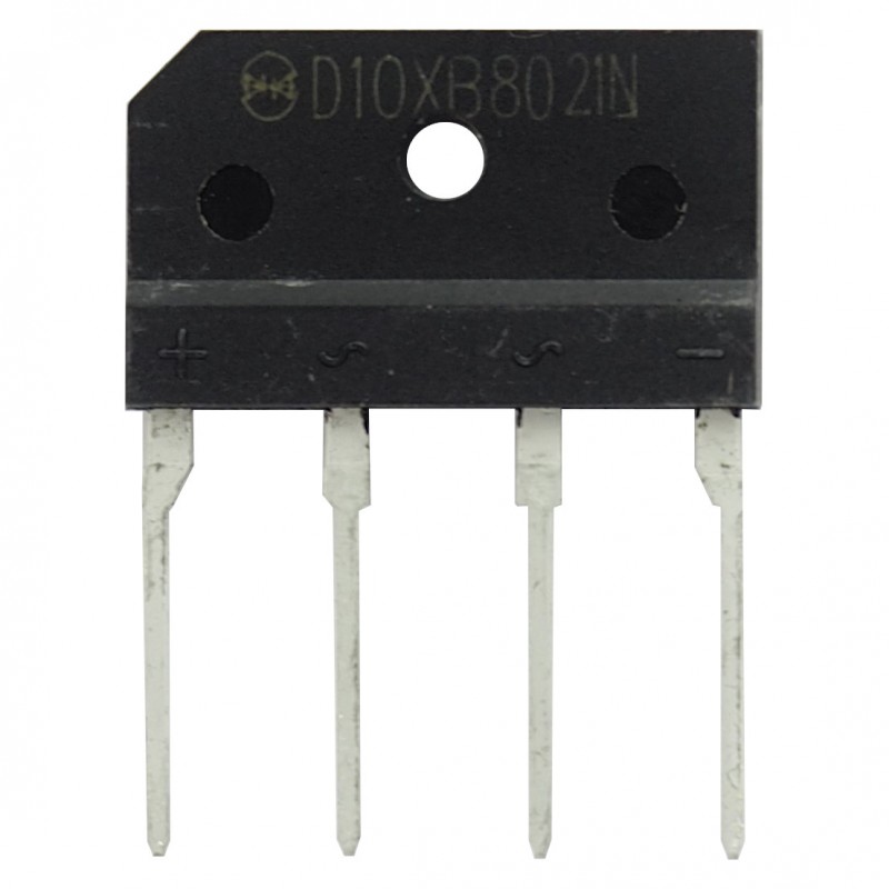 D10XB80 punte redresoare monofazată Graetz 800V 10A plat