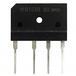 D15XB80 punte redresoare monofazată Graetz 800V 15A plat