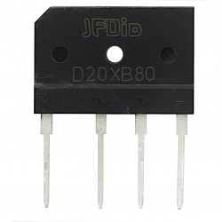 D20XB80 punte redresoare monofazată Graetz 800V 20A plat
