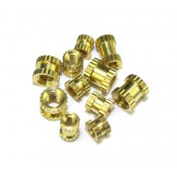 6x M3 x 4mm metric threaded insert welded in for repair