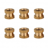 6x M3 x 4mm metric threaded insert welded in for repair