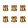 6x Wkładka gwintowana metryczna M2.5 3x3.5 mm zgrzewana wtapiana do naprawy