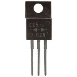 C25-02N c25 02N szybka podwójna dioda prostownicza 25A 200V TO220