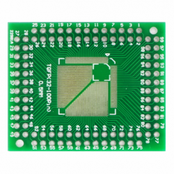 2x Adapter dwustronny PCB TQFP FQFP LQFP 32 44 64 80 100 0.5mm 0.8mm na DIP