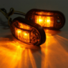 Obrysówka LED lampka 6v 12v 24v pomarańczowa bok woodoporna homologacja