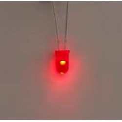 Dioda LED czerwona 5mm flash pulsująca migająca błyskająca 1.8-2V alarmowa