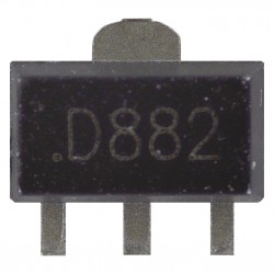 D882 2SD882 NPN 30V 3A SMD SOT89 power transistor