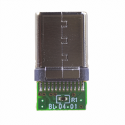 Zestaw gniazdo + wtyk USB 3.1 3A 20V na PCB lutowane