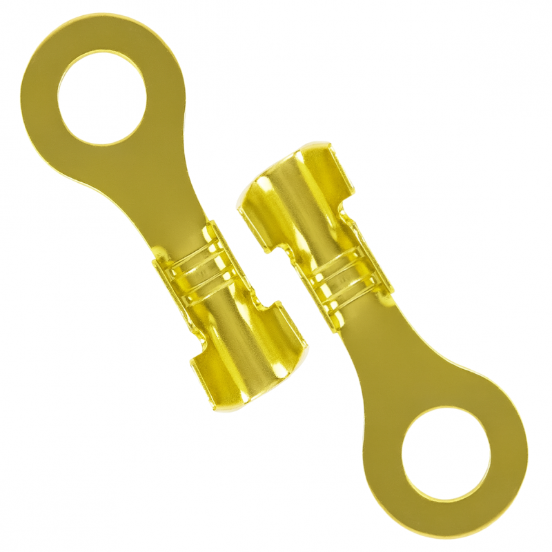 2x Konektor oczkowy M3 3mm złoty miedź