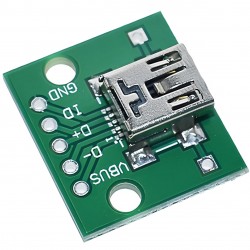 Mini USB to PCB socket adapter for soldering