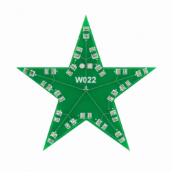 Gwiazdka PBL-20S W022 Kit DIY efekt LED niebieska do nauki lutowania SMD