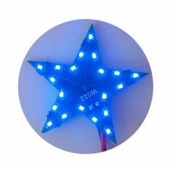 Gwiazdka PBL-20S W022 Kit DIY efekt LED niebieska do nauki lutowania SMD