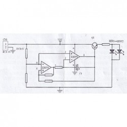 Gwiazdka PBL-20S W022 Kit DIY efekt LED niebieska do nauki lutowania SMD