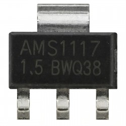 10x stabilizátor napětí AMS1117-1,5V 1A 1,5V SOT-223