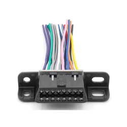 Gniazdo diagnostyczne OBD2 16 pin z przewodami żeńskie złącze montażowe