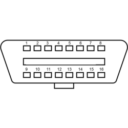 Gniazdo diagnostyczne OBD2 16 pin z przewodami żeńskie złącze montażowe