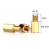 6x Podkładka calowa dystans płyty głównej 6-32 6mm mosiężny spacer