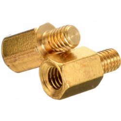 6x Podkładka calowa dystans płyty głównej 6-32 6mm mosiężny spacer