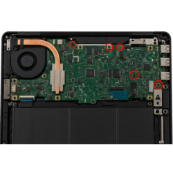 6x Śruba do notebooka M2x3 laptopa elektroniki metryczna czarna krzyżak PH0