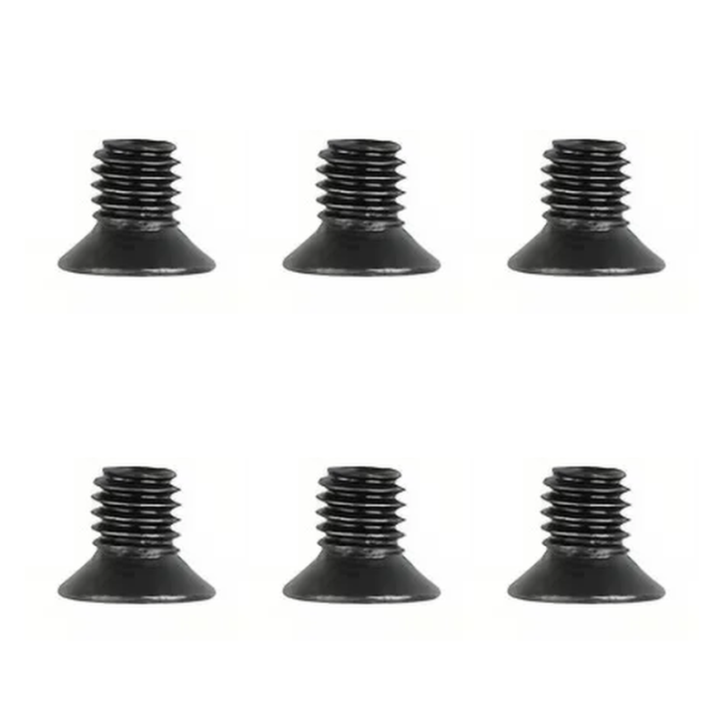 6x Śruba do notebooka M3x3 laptopa elektroniki metryczna czarna krzyżak PH0