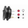 Przełącznik kołyskowy okrągły SPST LED czerwony 12V DC samochodowy 29mm
