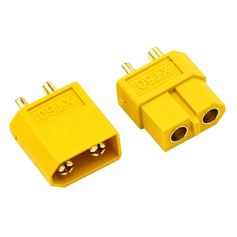 Para wtyk i gniazdo XT60 męski + żeński RC AKU LiPol 60A komplet